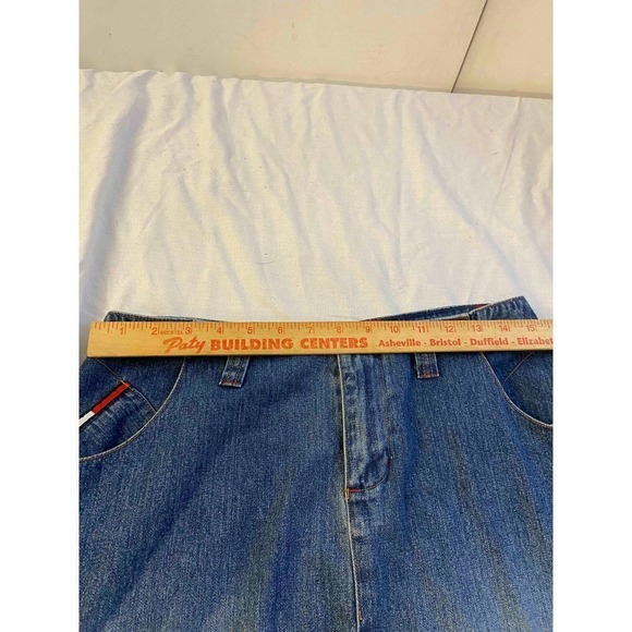 Tommy Hilfiger skirt maxi skirt faded distressed belt loops size 9 juniors - Picture 7 of 7